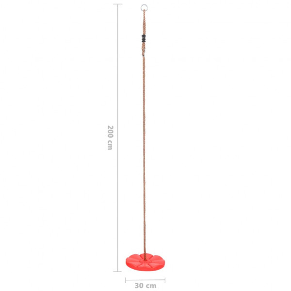 Baloiço de placa 200 cm vermelho M 5