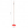 Baloiço de placa 200 cm vermelho 5