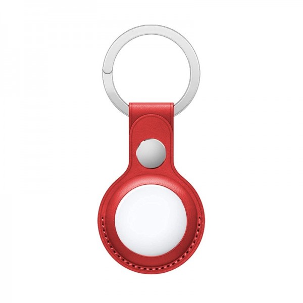Llavero Protector COOL Compatible con AirTag Polipiel Rojo D