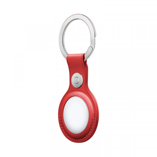 Llavero Protector COOL Compatible con AirTag Polipiel Rojo M 2