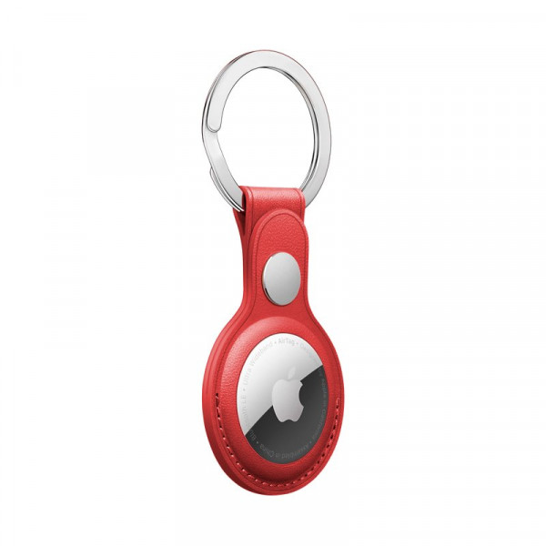 Llavero Protector COOL Compatible con AirTag Polipiel Rojo M 4