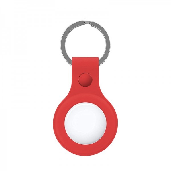 Llavero Protector COOL Compatible con AirTag Silicona Rojo D