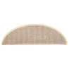 Tapete/carpete para degraus 15 pcs 65x21x4 cm branco e castanho 5