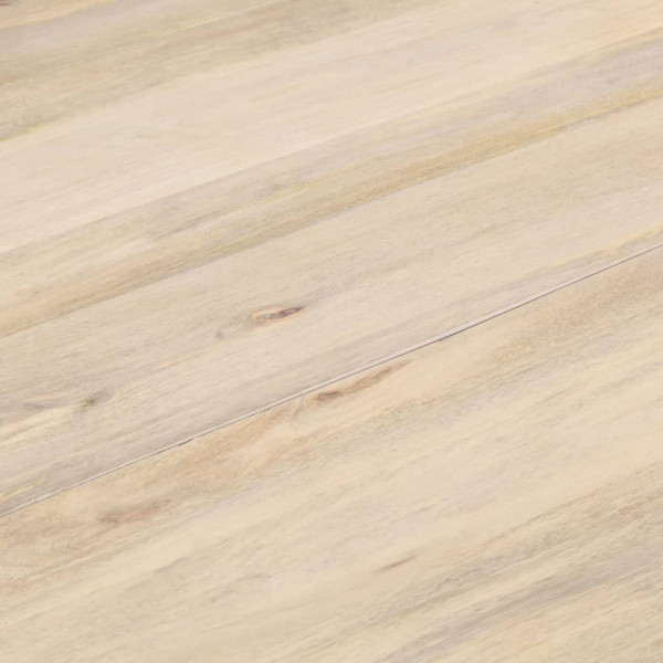 Mesa de comedor redonda de madera maciza de mango 110x76 cm M 2