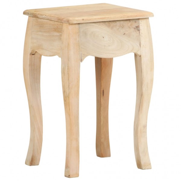 Mesita de noche de madera maciza de mango 28x28x46 cm M 4