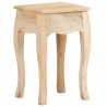 Mesita de noche de madera maciza de mango 28x28x46 cm 4