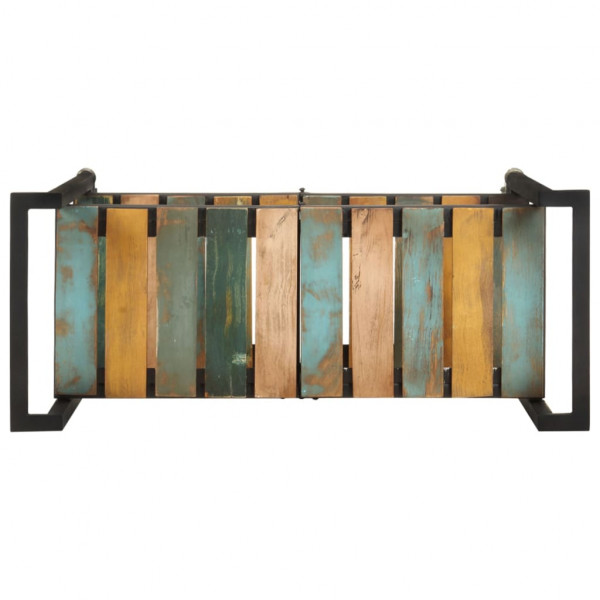 Carrito de cocina de madera maciza reciclada 87x36x81 cm M 4