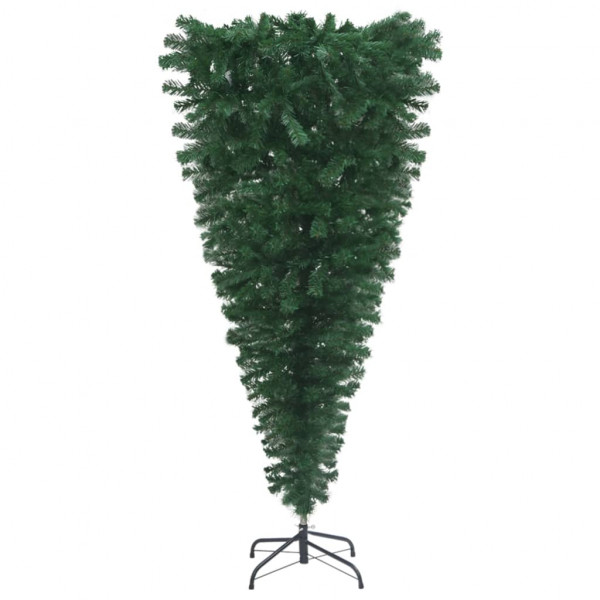 Árvore de Natal artificial invertida com suporte 180 cm verde M 2