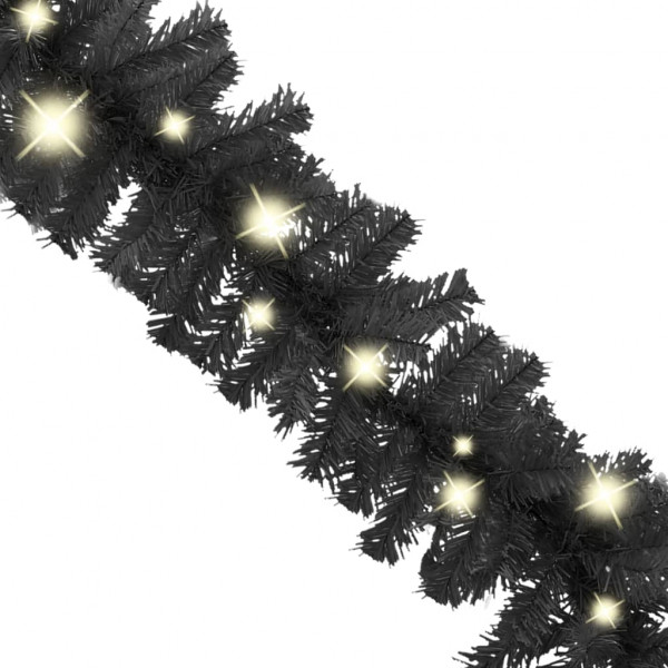 Guirnalda de Navidad con luces LED negro 20 m M 3