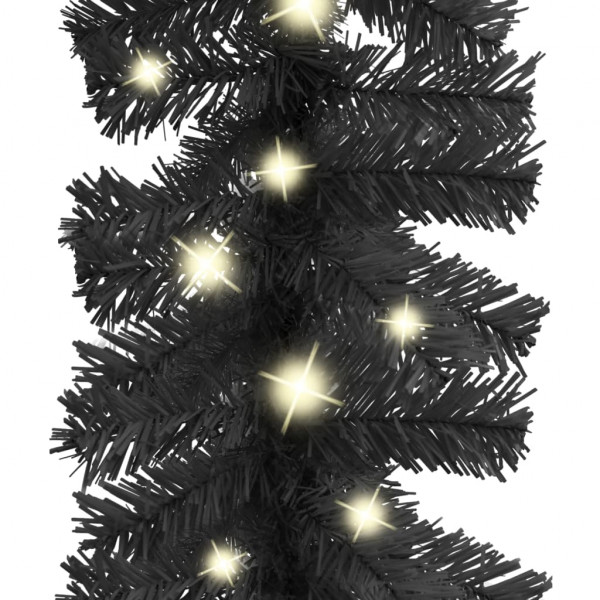 Guirnalda de Navidad con luces LED negro 20 m M 4