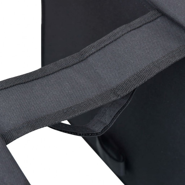 Bolsa doble para bicicleta alforja impermeable 35 L negra M 4