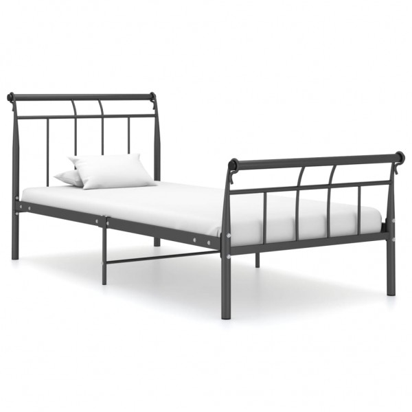 Estructura de cama de metal negro 100x200 cm D