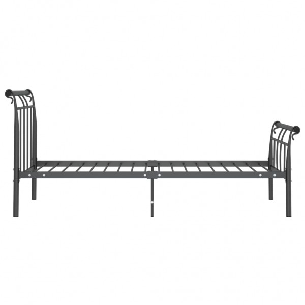 Estructura de cama de metal negro 100x200 cm M 3