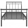Estrutura de cama 100x200 cm metal preto 4