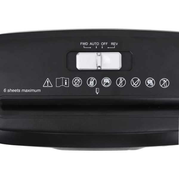 Destruidora de papel 6 folhas corte em tiras preto M 5