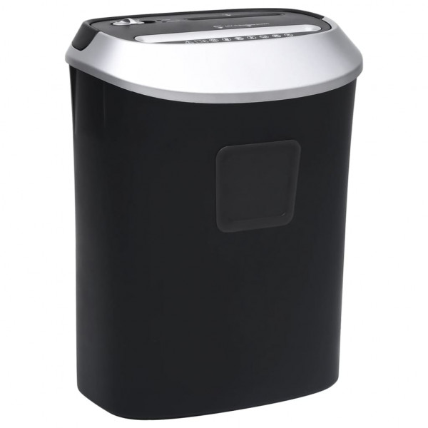 Trituradora de papel corte cruzado 10 hojas negro D