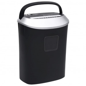 Trituradora de papel corte cruzado 10 hojas negro H