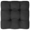 6 pcs conjunto lounge de jardim com almofadões pinho maciço 4