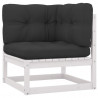 4 pcs conjunto lounge de jardim c/ almofadões pinho maciço 3