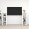 Móveis de TV 2 pcs 107x35x37 cm contraplacado branco 1