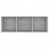Móveis de TV 3 pcs 107x35x37 cm contraplacado cinzento cimento 5