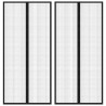Cortinas de porta anti-insetos magnéticas 2 pcs 220x110cm preto 1