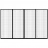 Mosquitera para puerta 2 uds bloque magnético negro 230 x160 cm 1