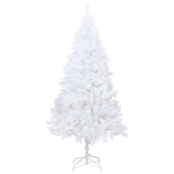Árbol de Navidad artificial con ramas gruesas PVC blanco 120 cm M 2