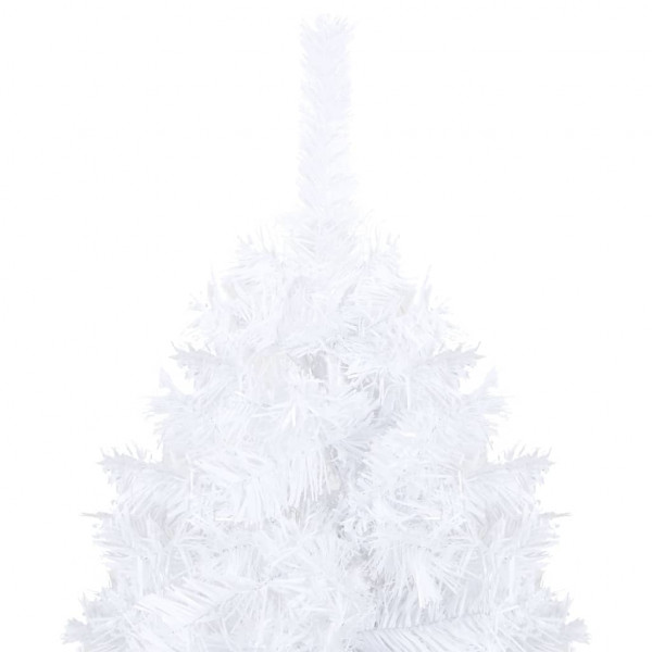 Árvore de Natal artificial com ramos grossos 120 cm PVC branco M 3