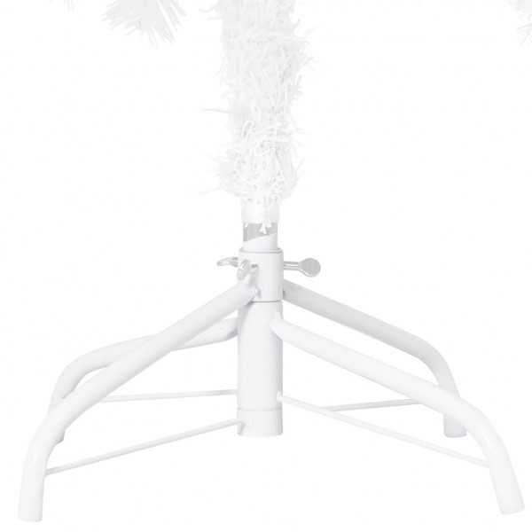 Árvore de Natal artificial com ramos grossos 120 cm PVC branco M 4