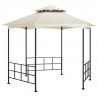 Gazebo com paredes laterais 3.1x2.7 m cor creme 1