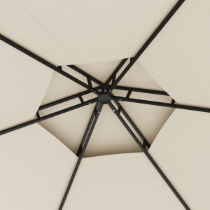 Gazebo com paredes laterais 3.1x2.7 m cor creme H