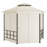 Gazebo com paredes laterais 3.1x2.7 m cor creme 4