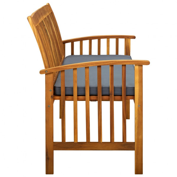 Banco de jardim c/ almofadão 147 cm madeira de acácia maciça M 4
