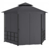 Gazebo com paredes laterais 3.1x2.7 m antracite 4