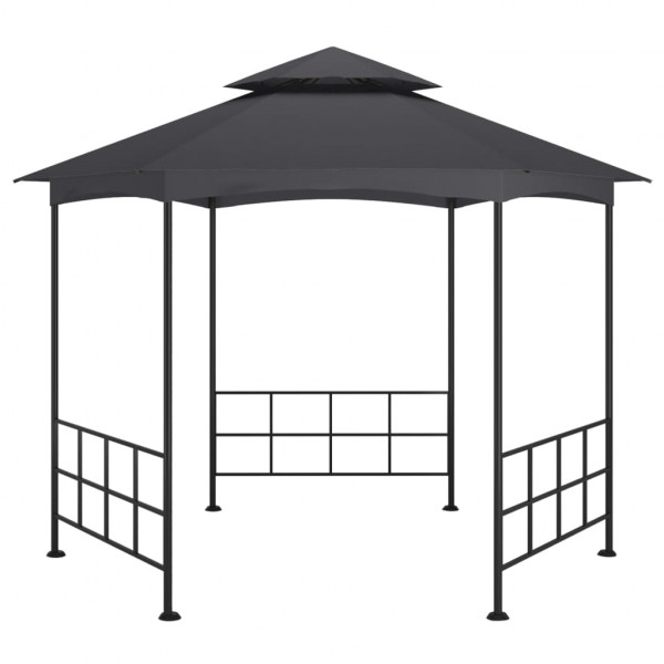 Gazebo com paredes laterais 3.1x2.7 m antracite M 5