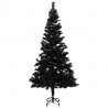Árvore de Natal artificial com suporte 120 cm PVC preto 1