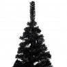 Árvore de Natal artificial com suporte 120 cm PVC preto 2