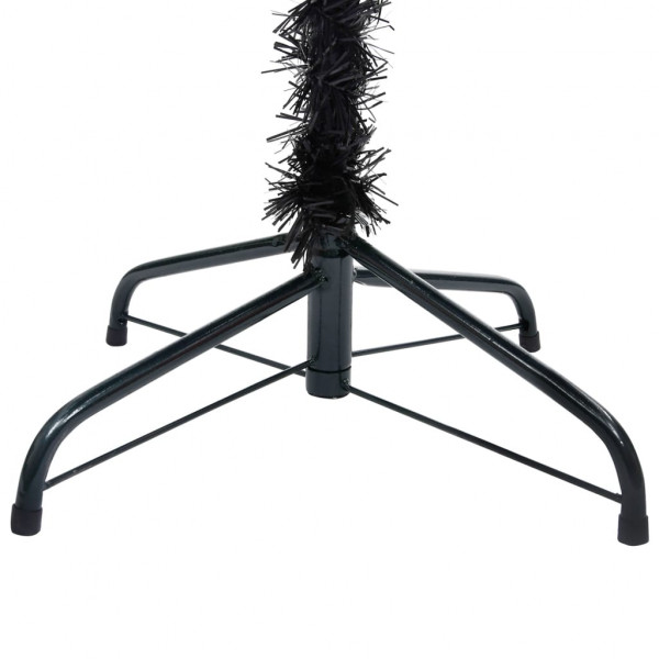 Árbol de Navidad artificial con soporte PVC negro 120 cm M 4