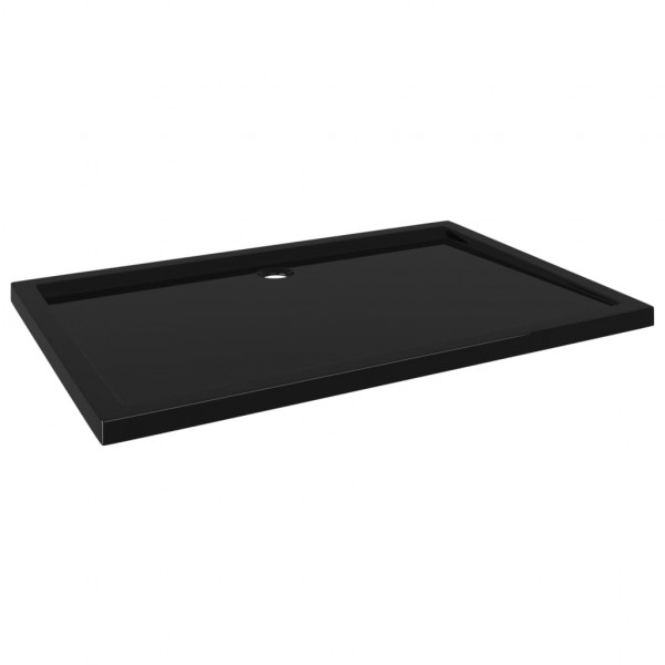 Plato de ducha rectangular negro ABS 80x120 cm M 2