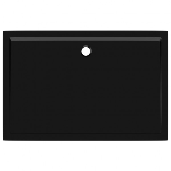 Base de chuveiro retangular 80x120 cm ABS preto M 5