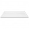 Base de chuveiro retangular 70x120 cm ABS branco 3