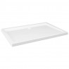 Base de chuveiro retangular 80x110 cm ABS branco 2