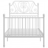 Estrutura de cama metal 90x200 cm branco 3