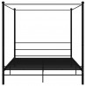 Estrutura de cama dossel 180x200 cm metal preto 4