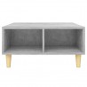 Mesa de centro madera contrachapada gris hormigón 60x60x30 cm 4