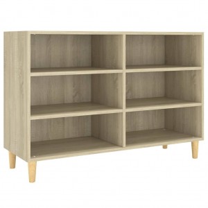 Aparador de madera contrachapada roble Sonoma 103.5x35x70 cm H