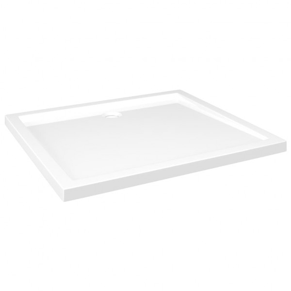 Plato de ducha rectangular blanco ABS 80x90 cm M 2