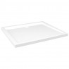Plato de ducha rectangular blanco ABS 80x90 cm 2