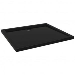 Base de chuveiro retangular 80x90 cm ABS preto H